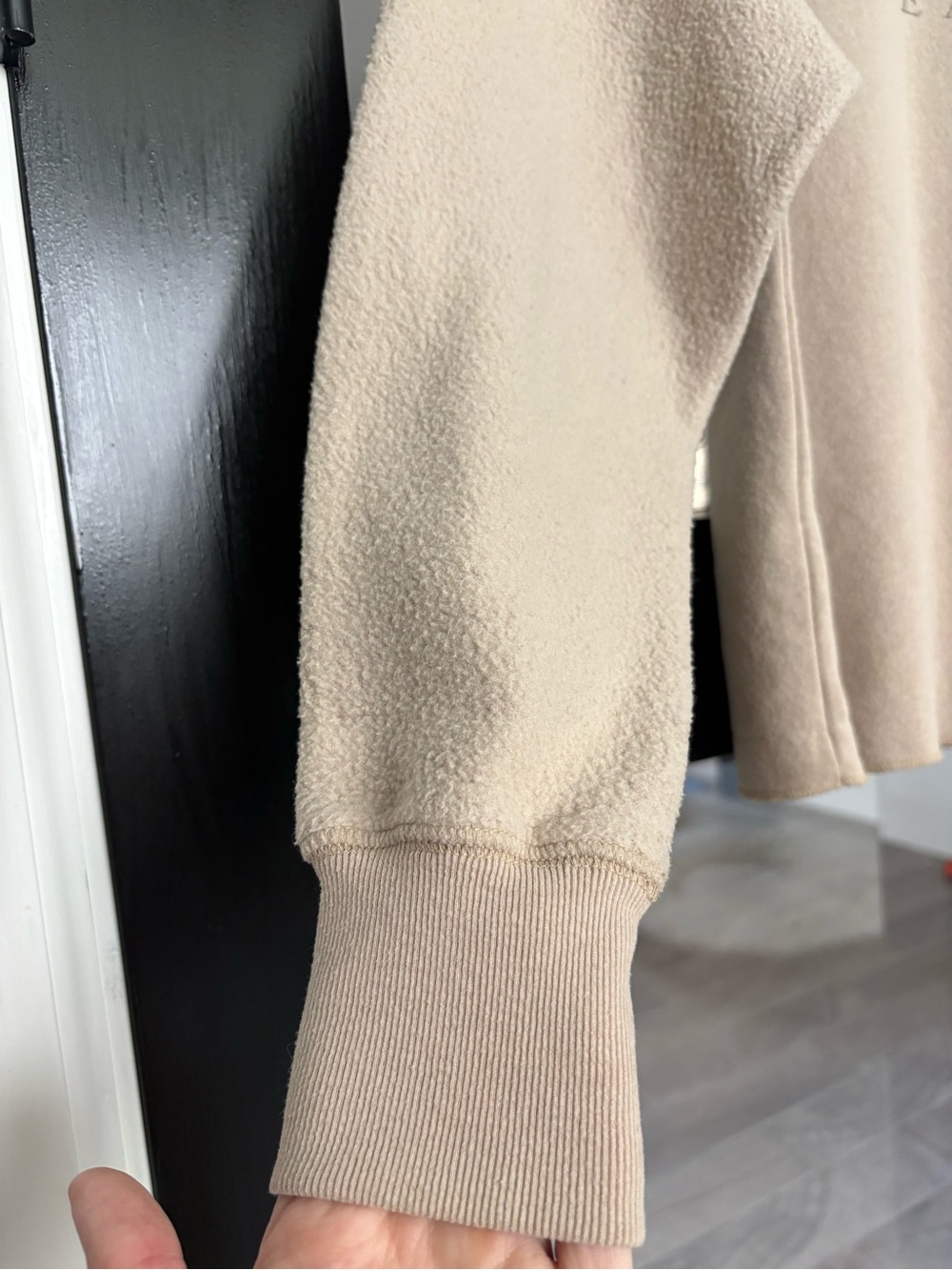 Rosemary Beach Fleece Sherpa Crewneck Sweatshirt Oatmeal League 91 - Small - Picture 5 of 10